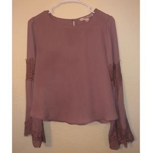 F21 Cropped Blouse (w/bell bottom sleeves)